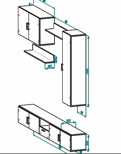 Стінка у вітальню Фьорд СТ-1 - Зображення 2